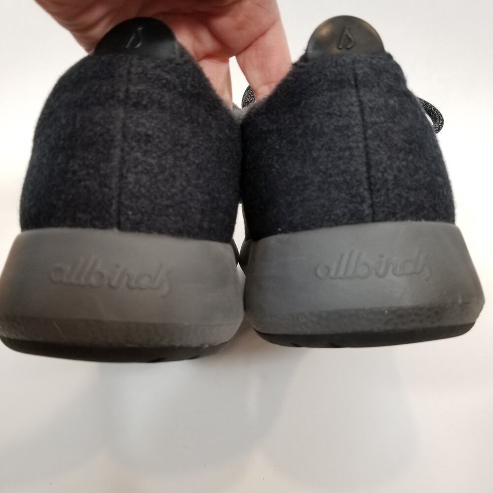 Allbirds Wool Runners Merino Wool Sneakers Charcoal Gray Black Men's Size 11 - Picture 6 of 8